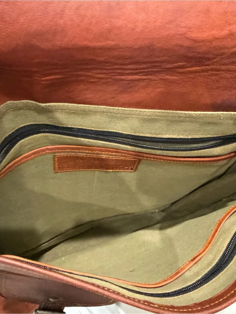 Brown Leather Messenger Bag - Classic Men's komal Crossbody